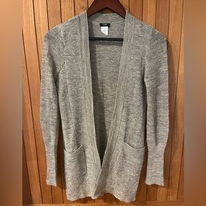 JCrew Shimmer Open Pocket Cardigan XS